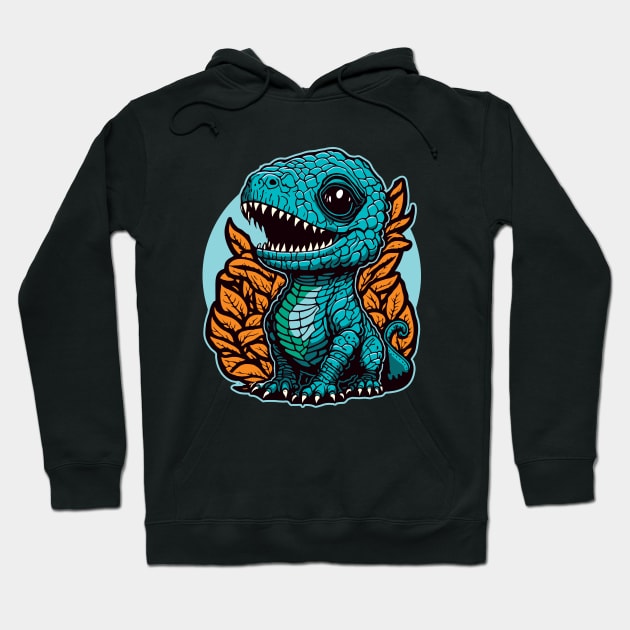 Cute Baby Dinosaur Graphic Design Hoodie by TMBTM